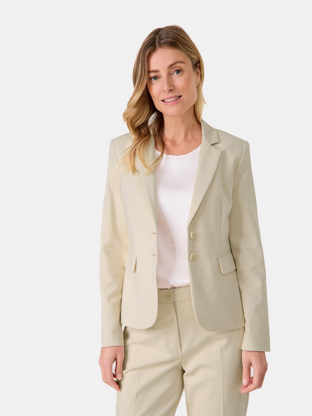 Gerry Weber Blazer Damen Baumwolle beige, 44