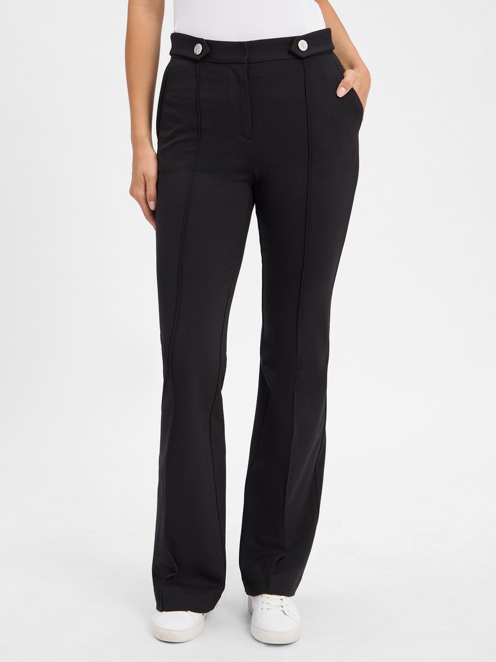Thumbnail - Lauren Ralph Lauren Stoffhose Damen Viskose schwarz, 34