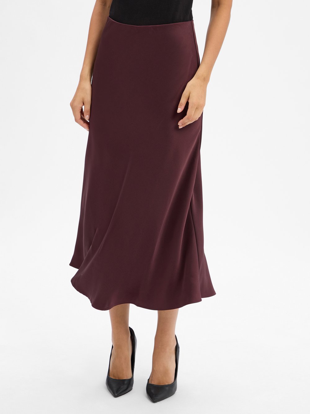 Marie Lund Midirock Damen rot, XXL