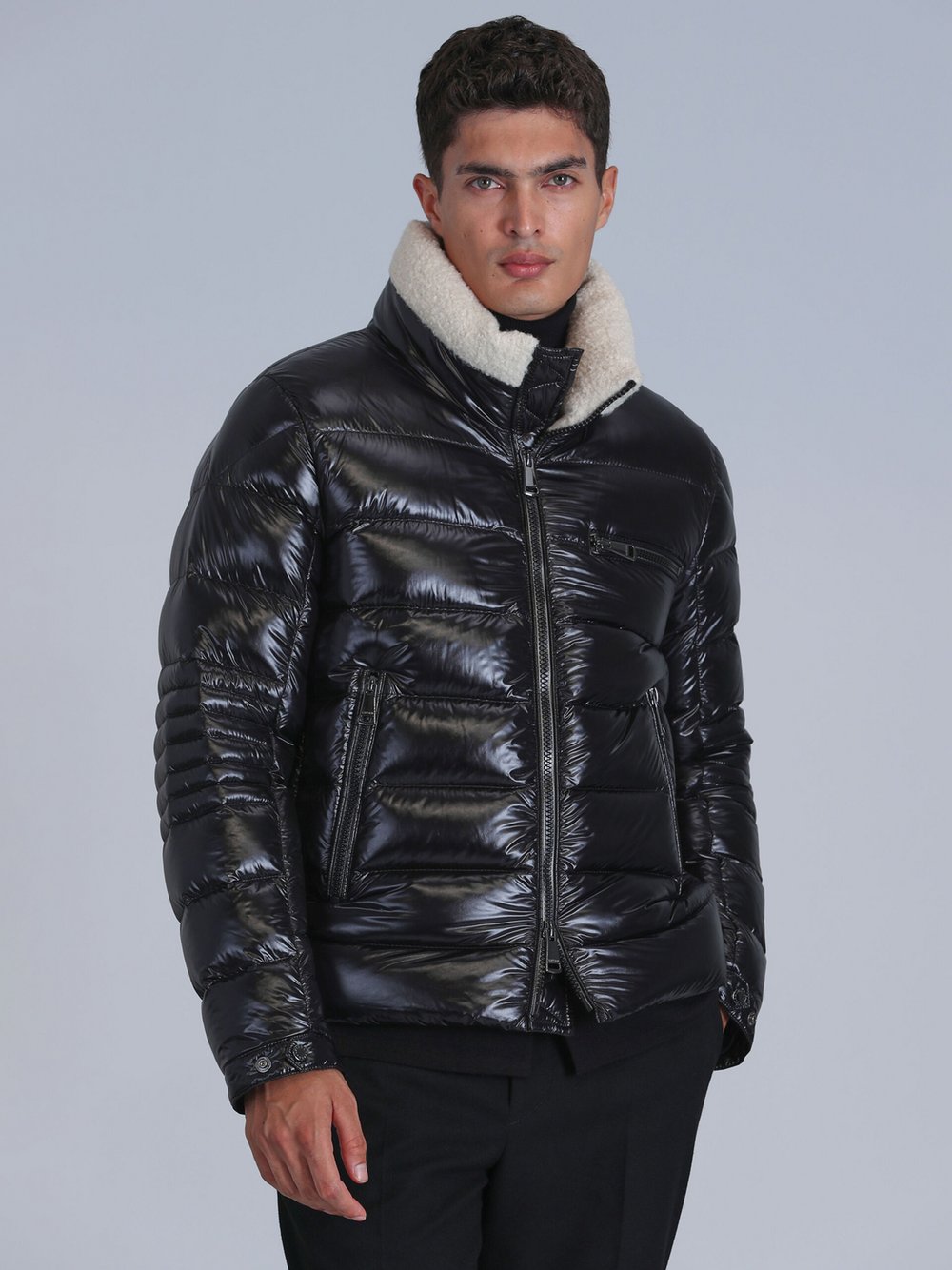 Lufian Jacke Herren Polyamid schwarz, 54