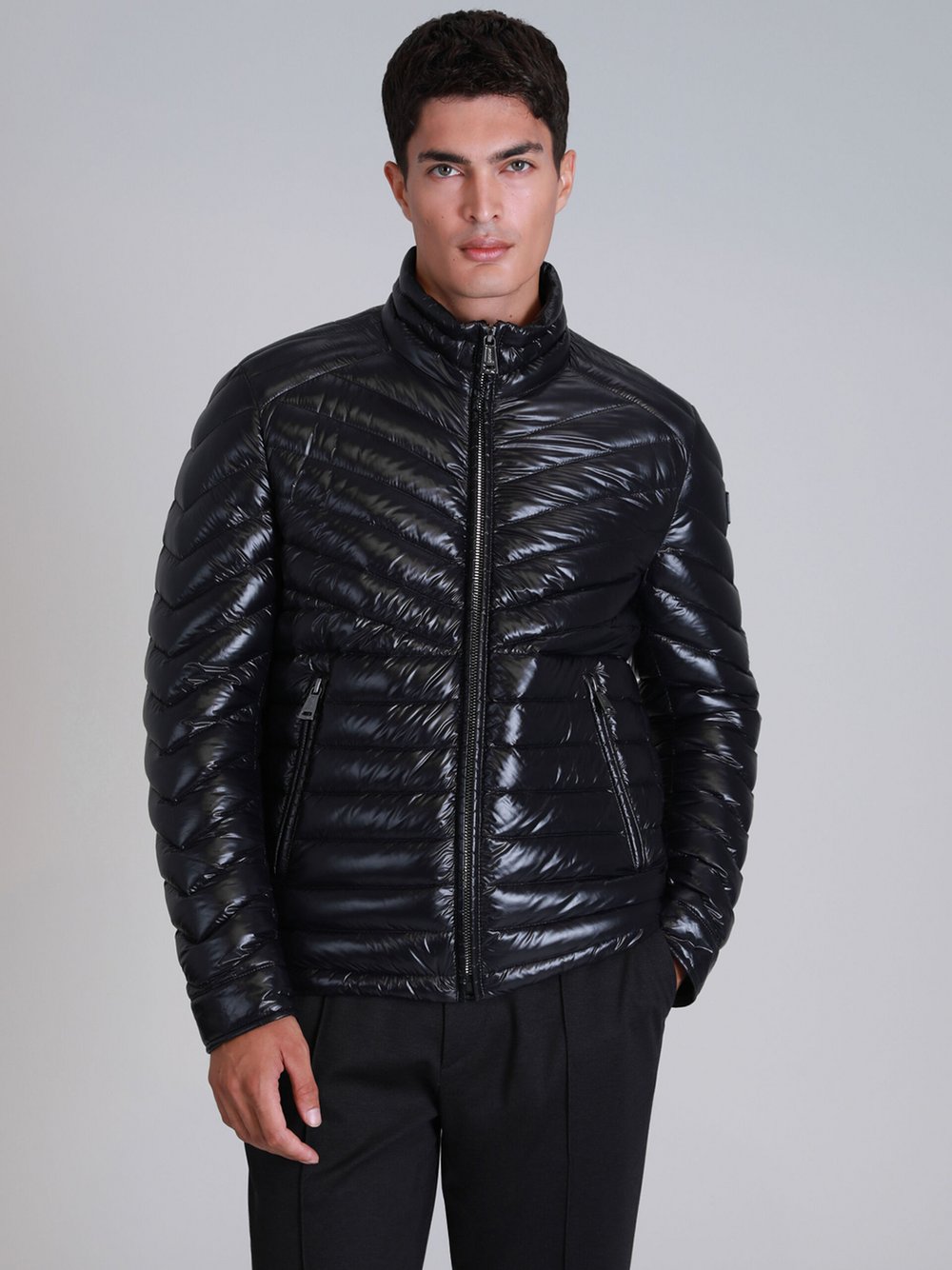 Lufian Jacke Herren Polyamid schwarz, 52