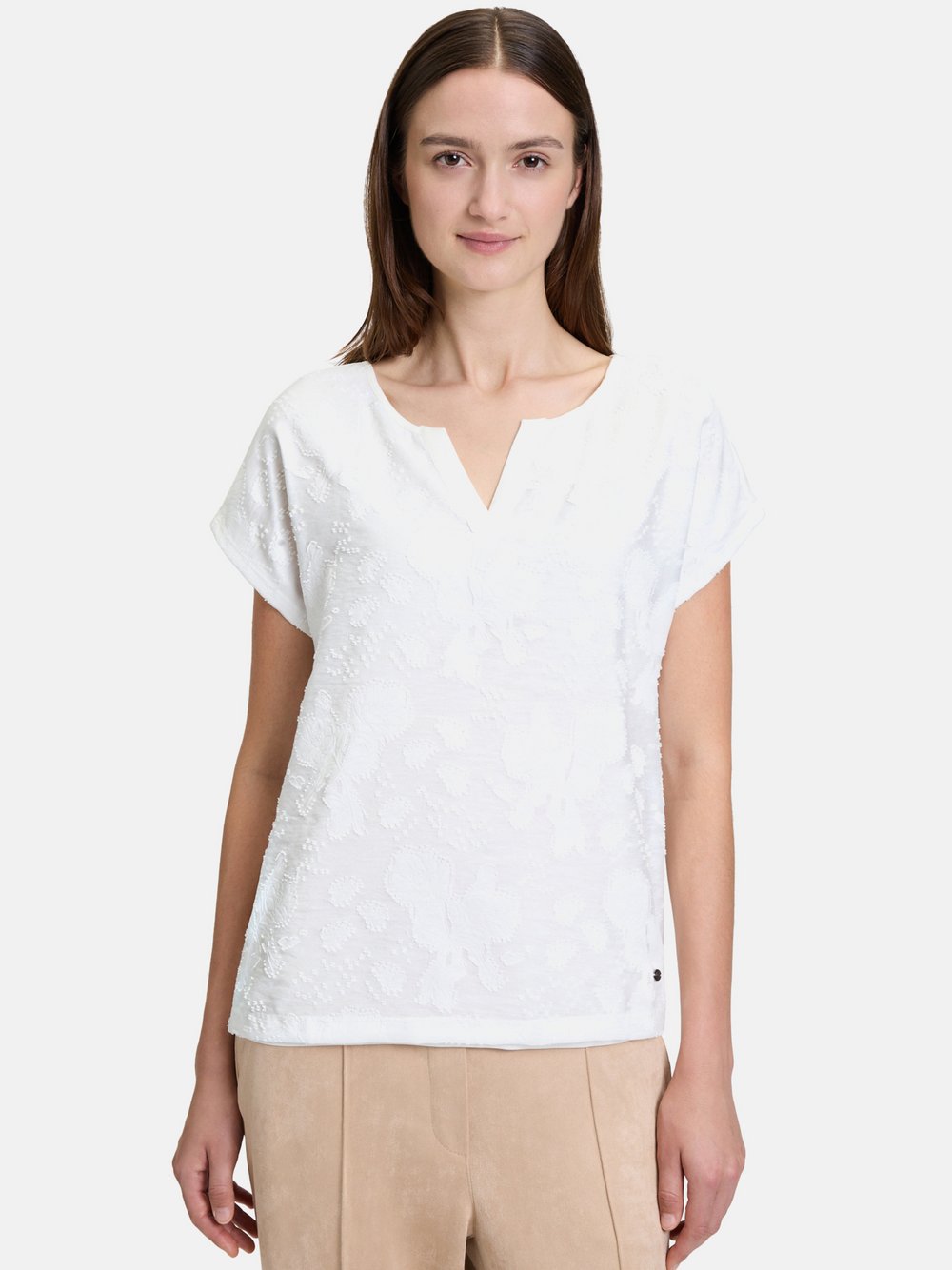 Betty & Co Casual-Shirt Damen Viskose weiß, M