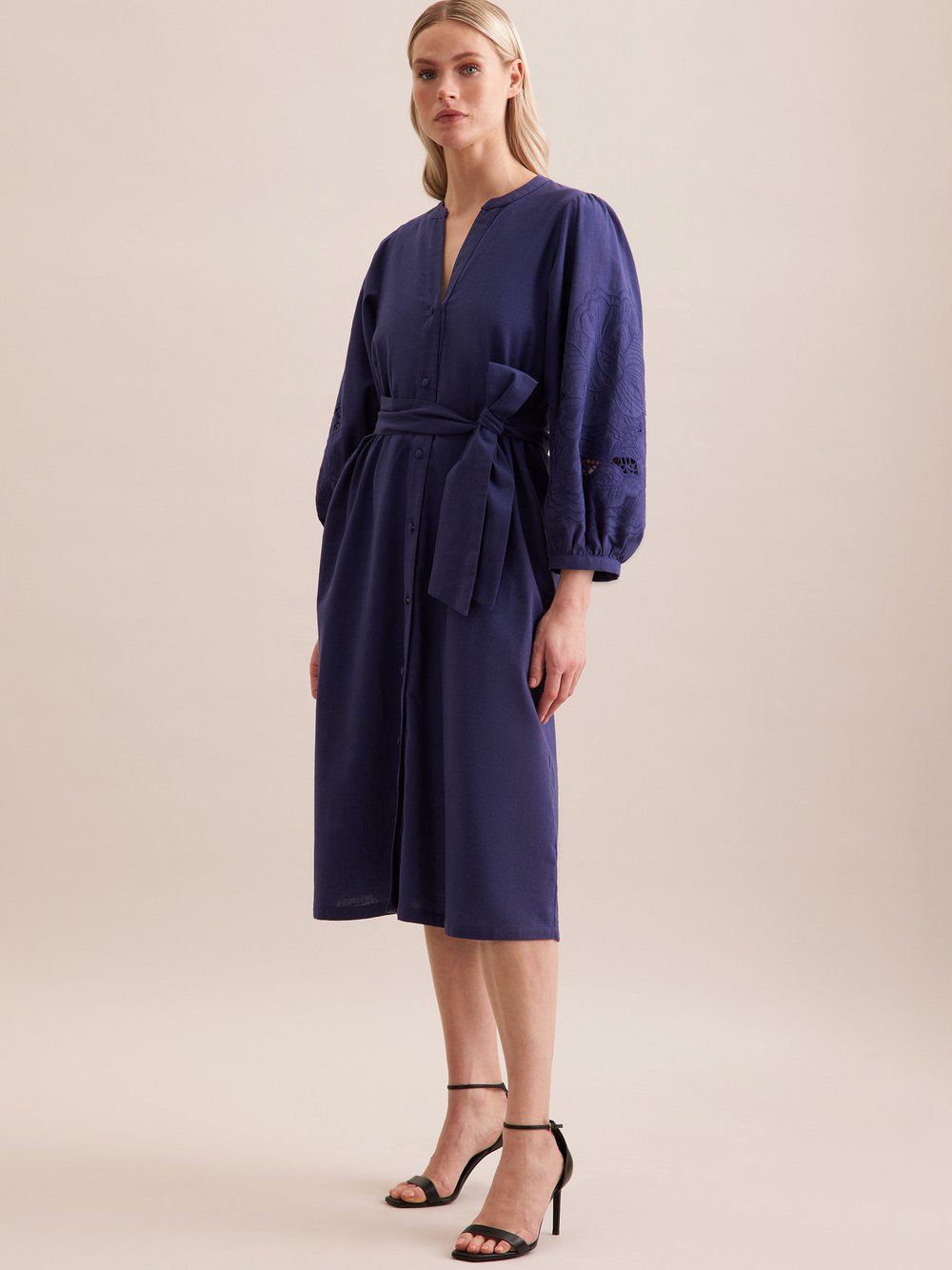Seidensticker Kleid Damen Baumwolle blau, 36