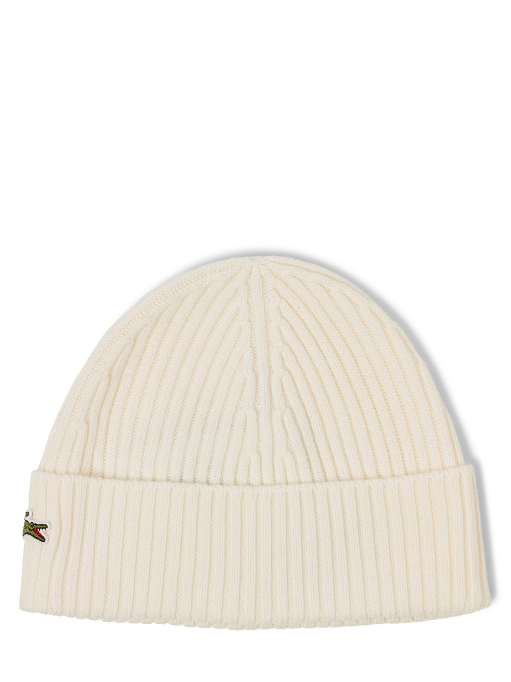 Lacoste Beanie aus Wolle Herren weiß, ONE SIZE