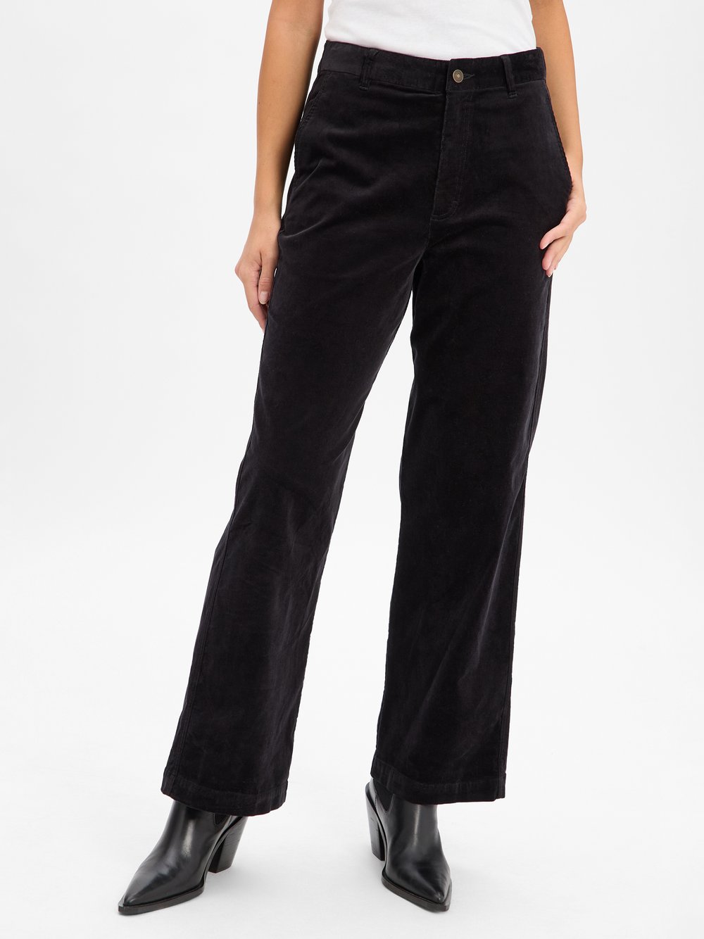 Franco Callegari Cordhose Damen Baumwolle schwarz, 38