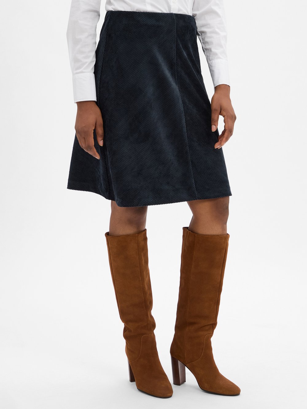 Marie Lund Cordrock Damen blau strukturiert, 40