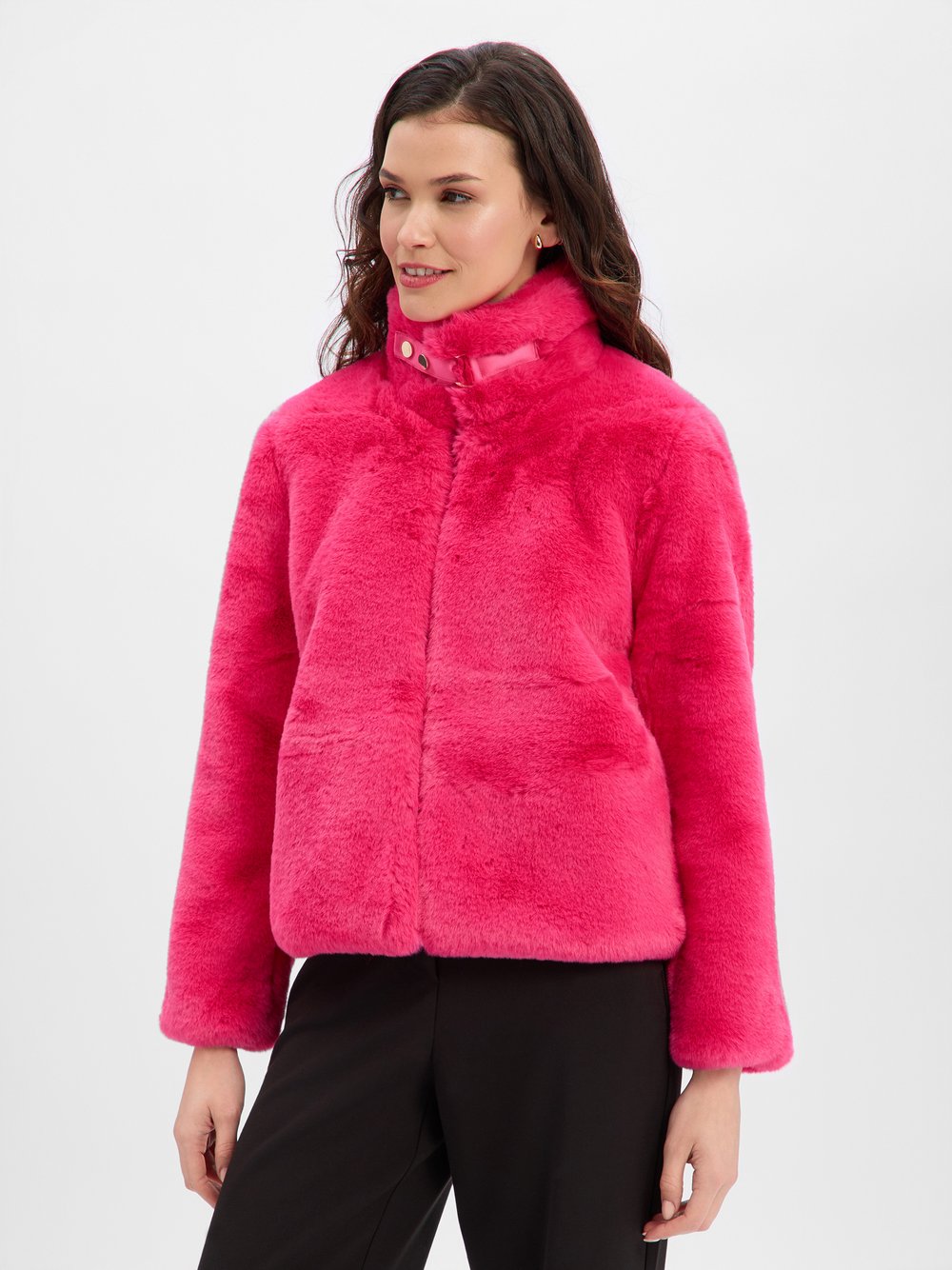 Nümph Teddyfelljacke Damen pink, 36
