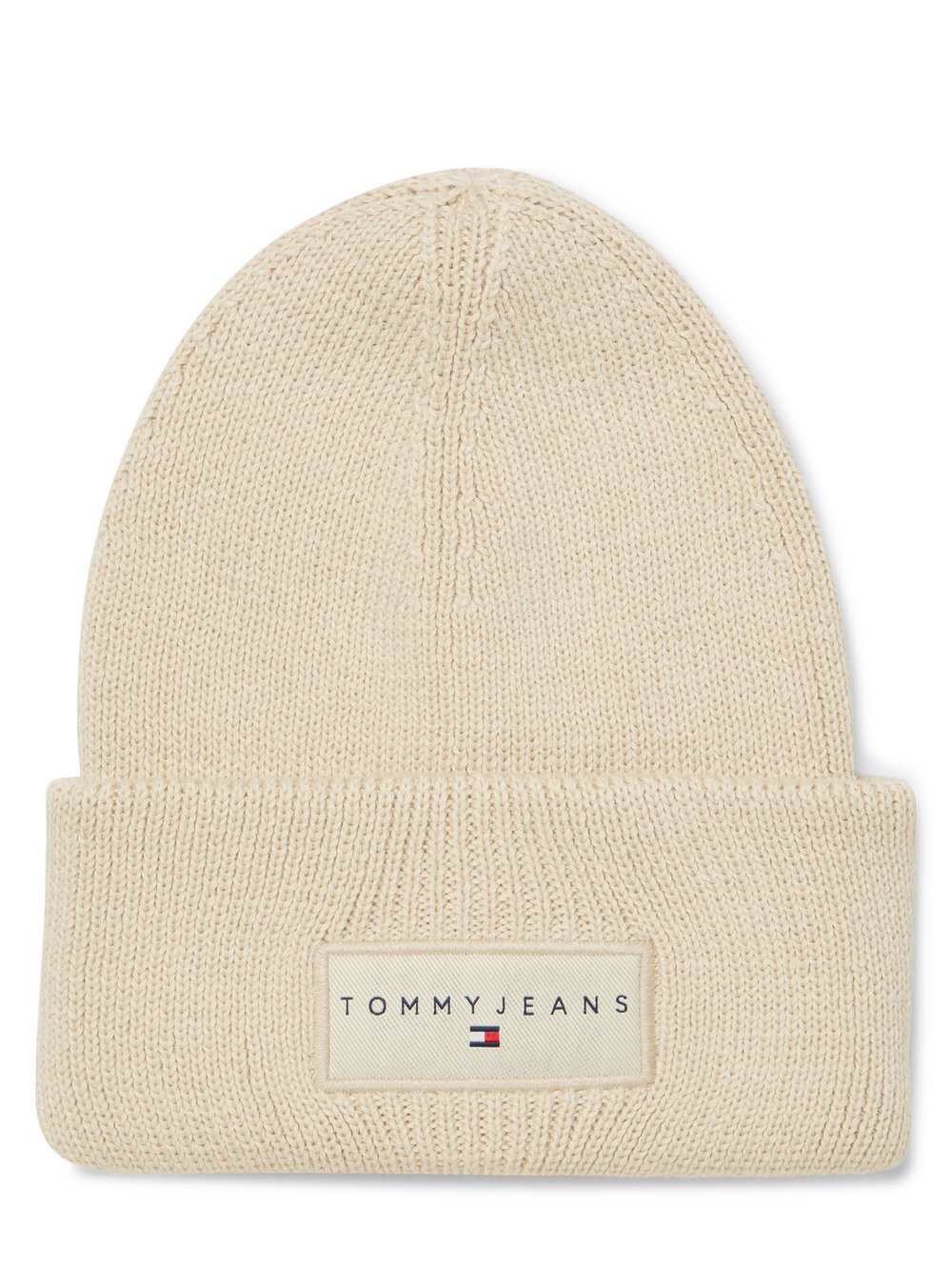 Tommy Jeans Strickmütze Damen Baumwolle beige, ONE SIZE