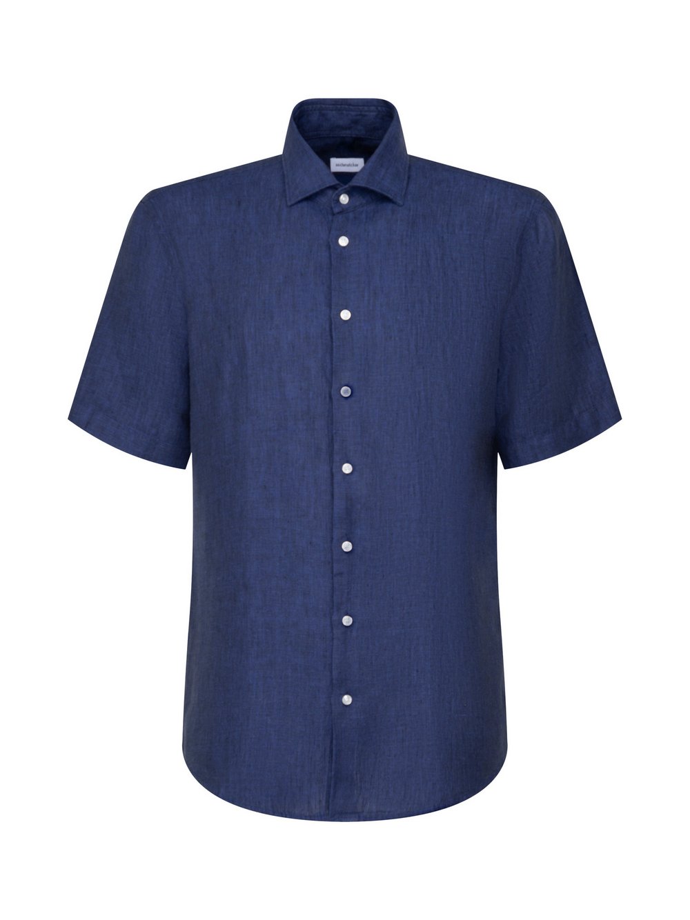 Seidensticker Business Hemd Herren Regular Fit Leinen blau, 41