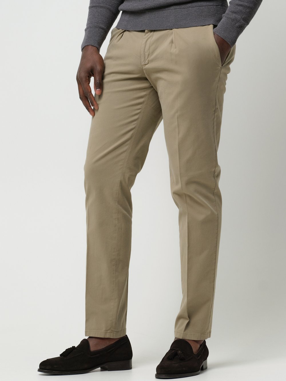 Profuomo Chinohose Herren Baumwolle beige, 46