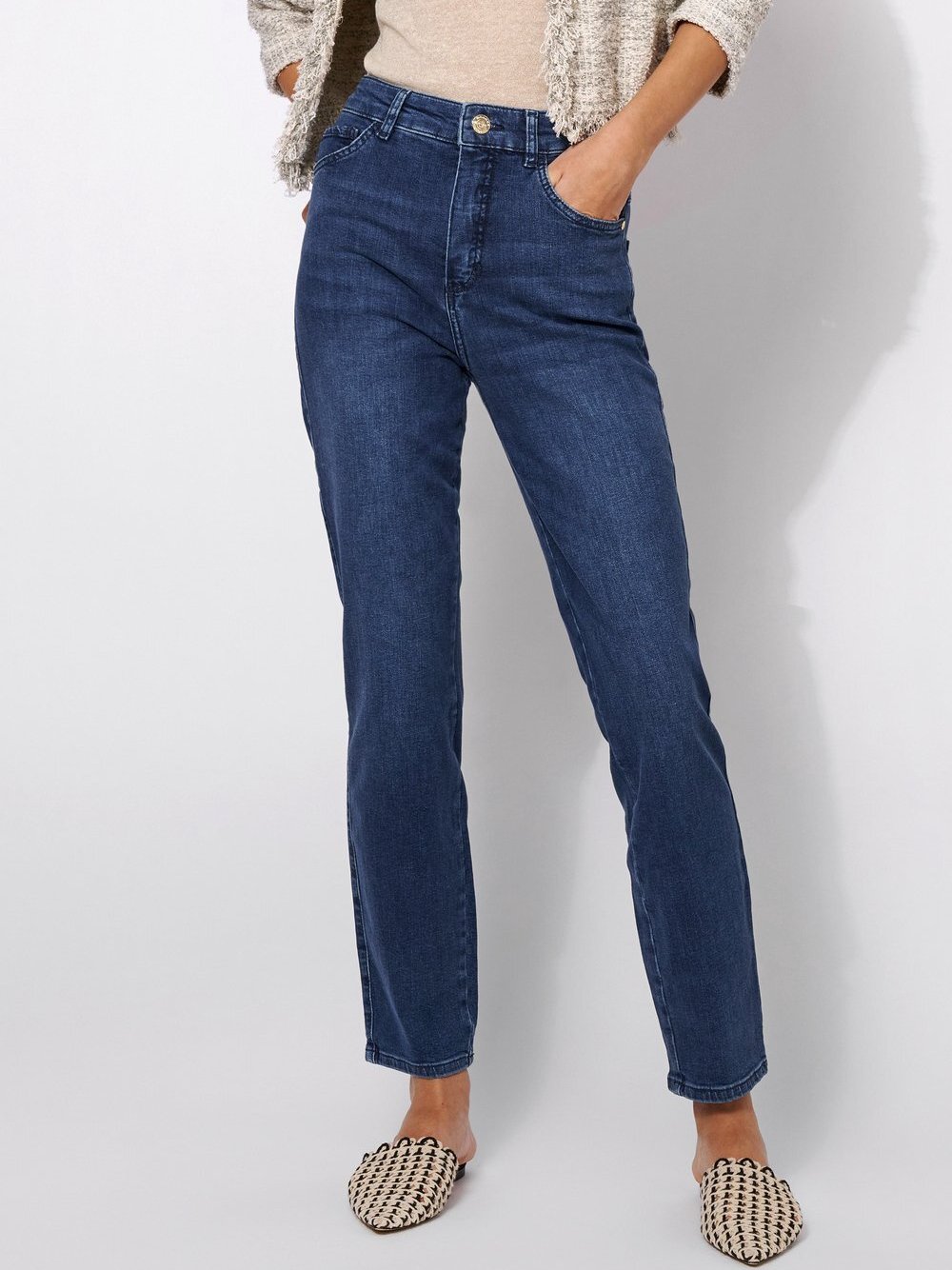 Rosner Jeans Damen Baumwolle blau, 44-32