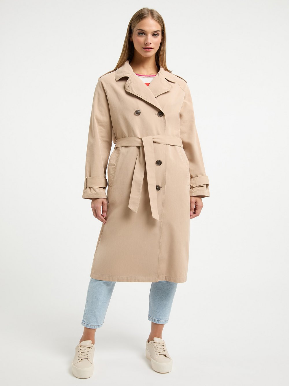 Frieda & Freddies Trenchcoat Damen Baumwolle beige, 38