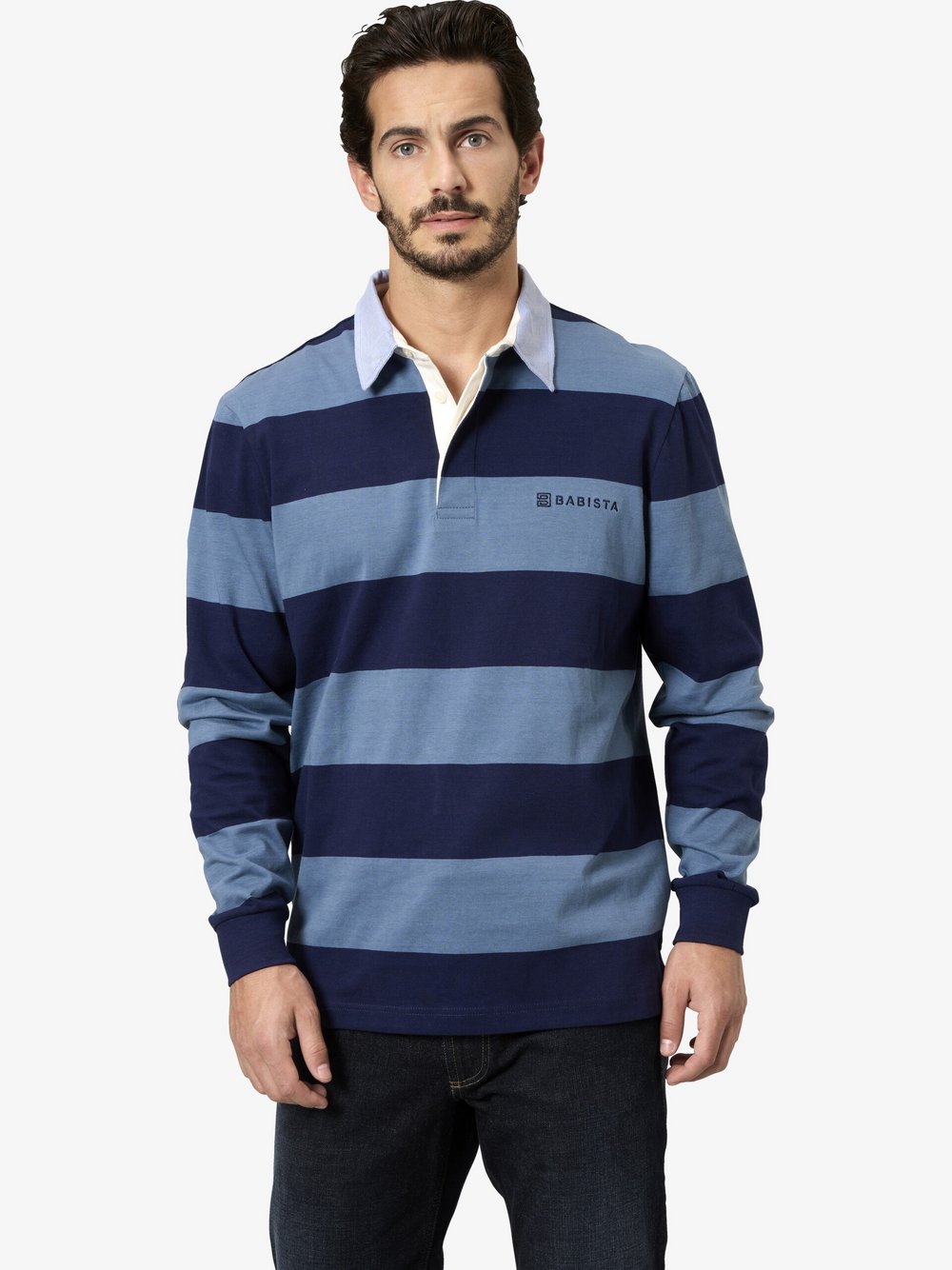 BABISTA Sweatshirt Herren Baumwolle blau gestreift, XL