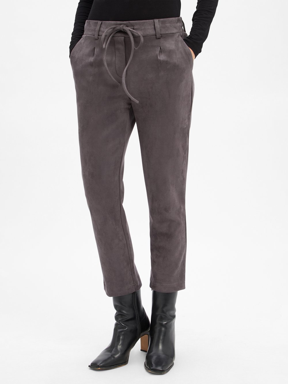 Marie Lund Bundfaltenhose Damen grau, 44