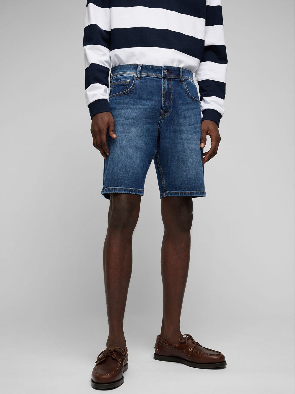 Thumbnail - Daniel Hechter Shorts Herren Baumwolle blau, 34-30