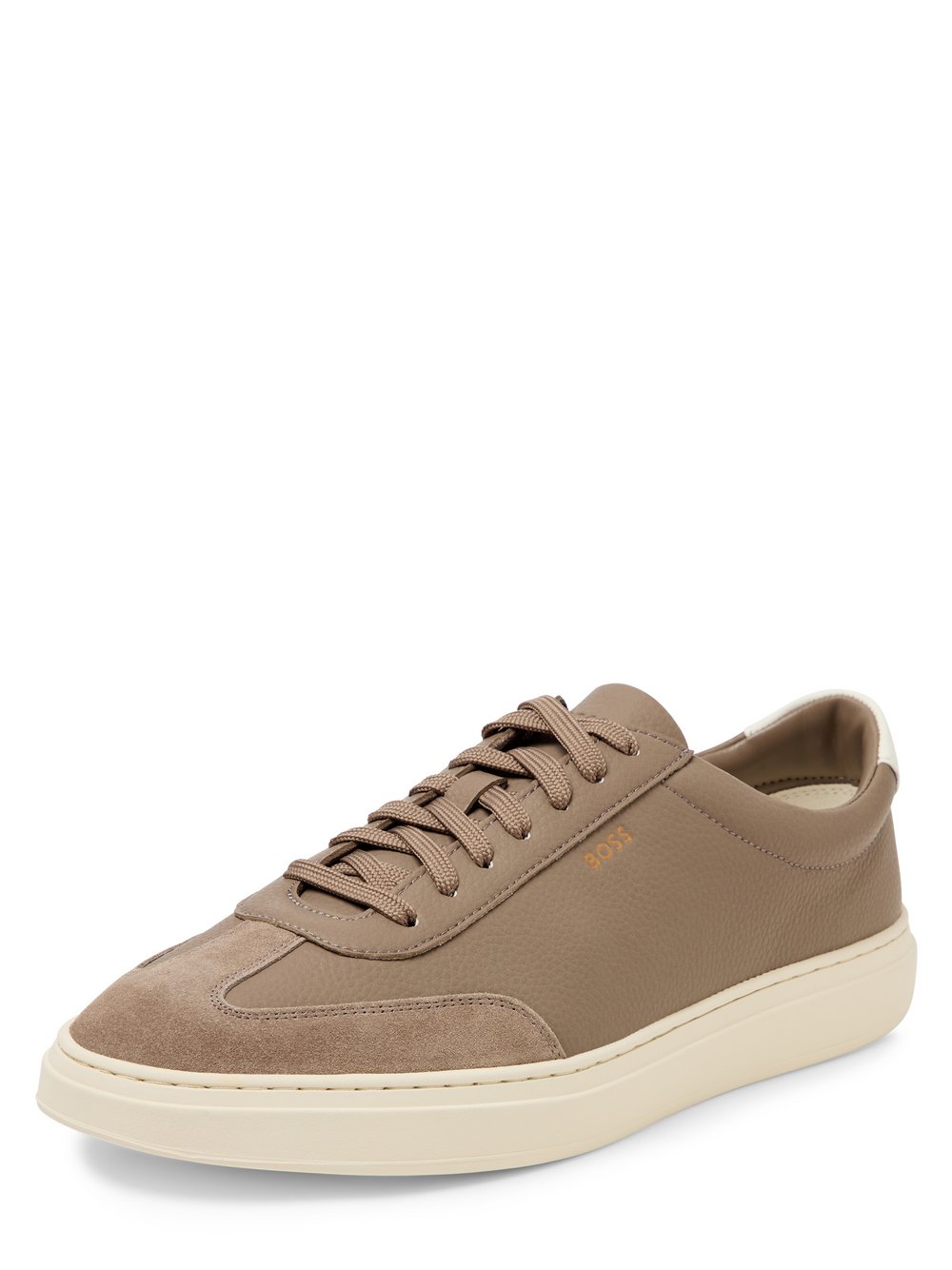 BOSS Leder-Sneaker Herren braun, 45