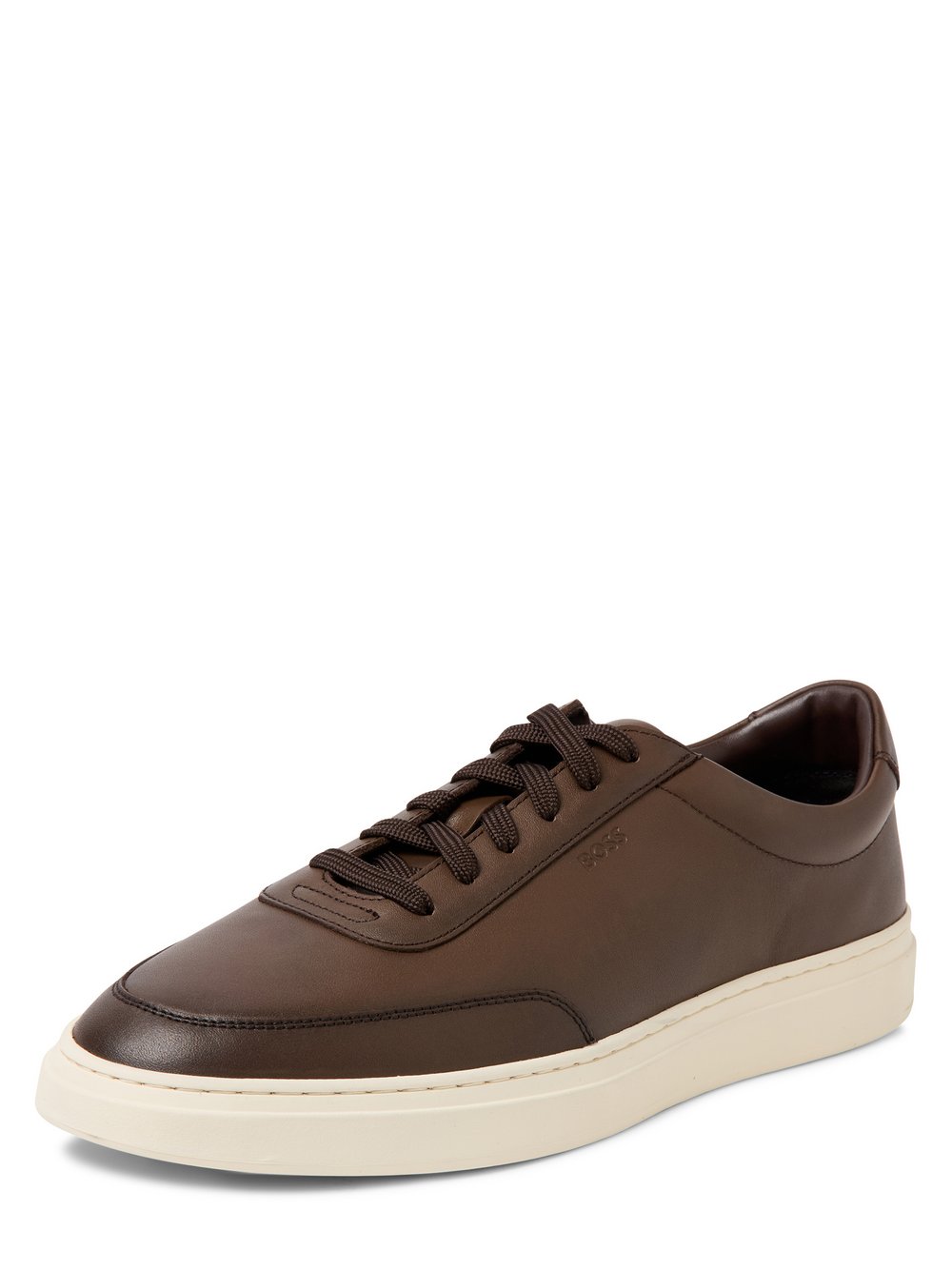BOSS Leder-Sneaker Herren braun, 44