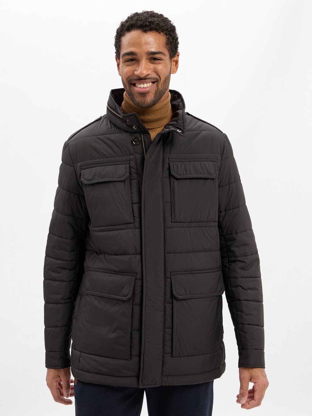 Bugatti Steppjacke Herren schwarz, 50