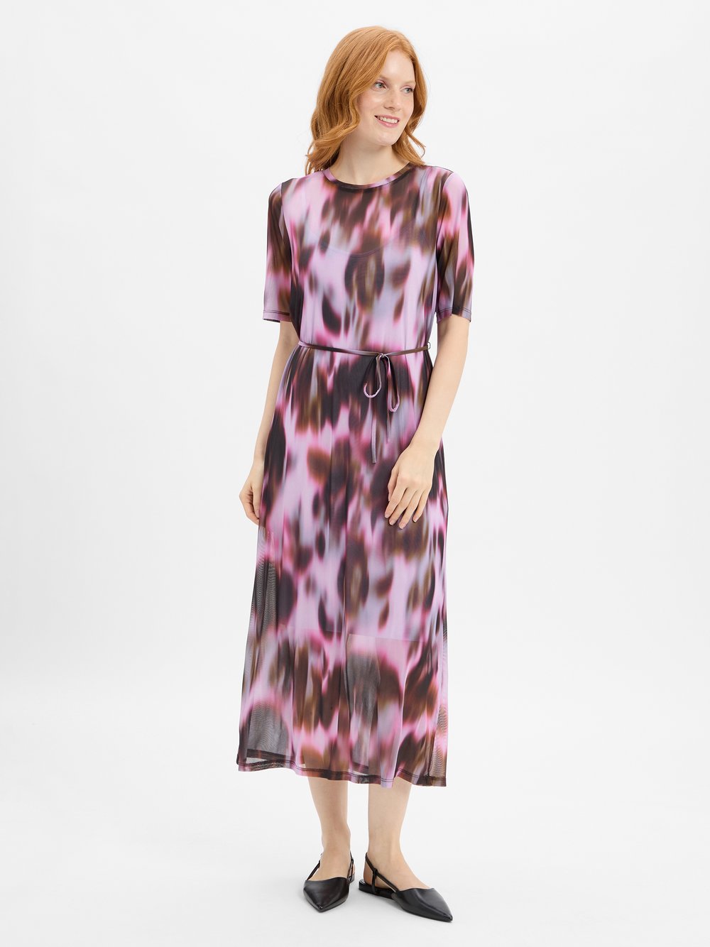 Nümph Meshkleid Damen mehrfarbig gemustert, XXL