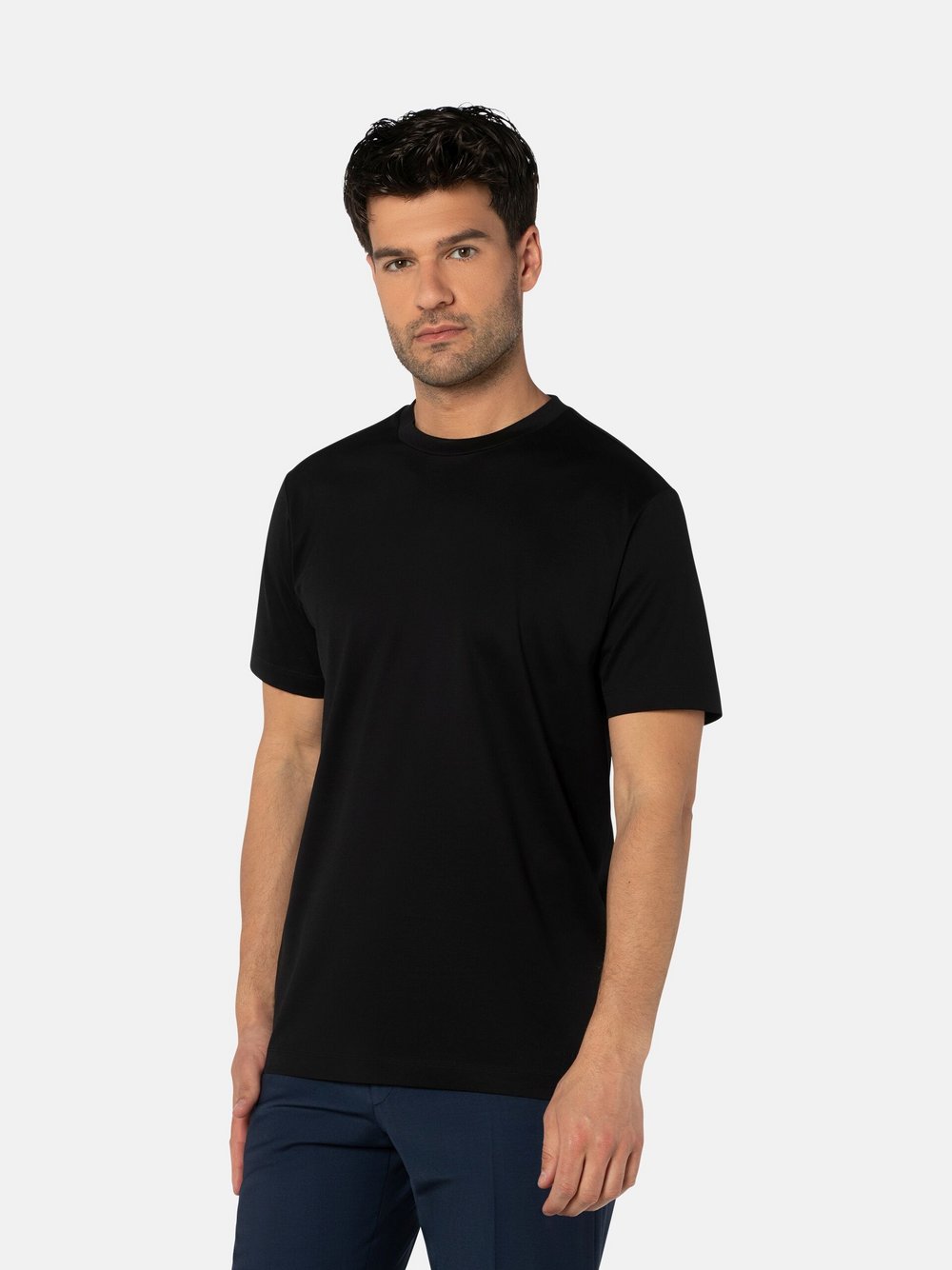 Benvenuto Shirt Herren Baumwolle schwarz, XL