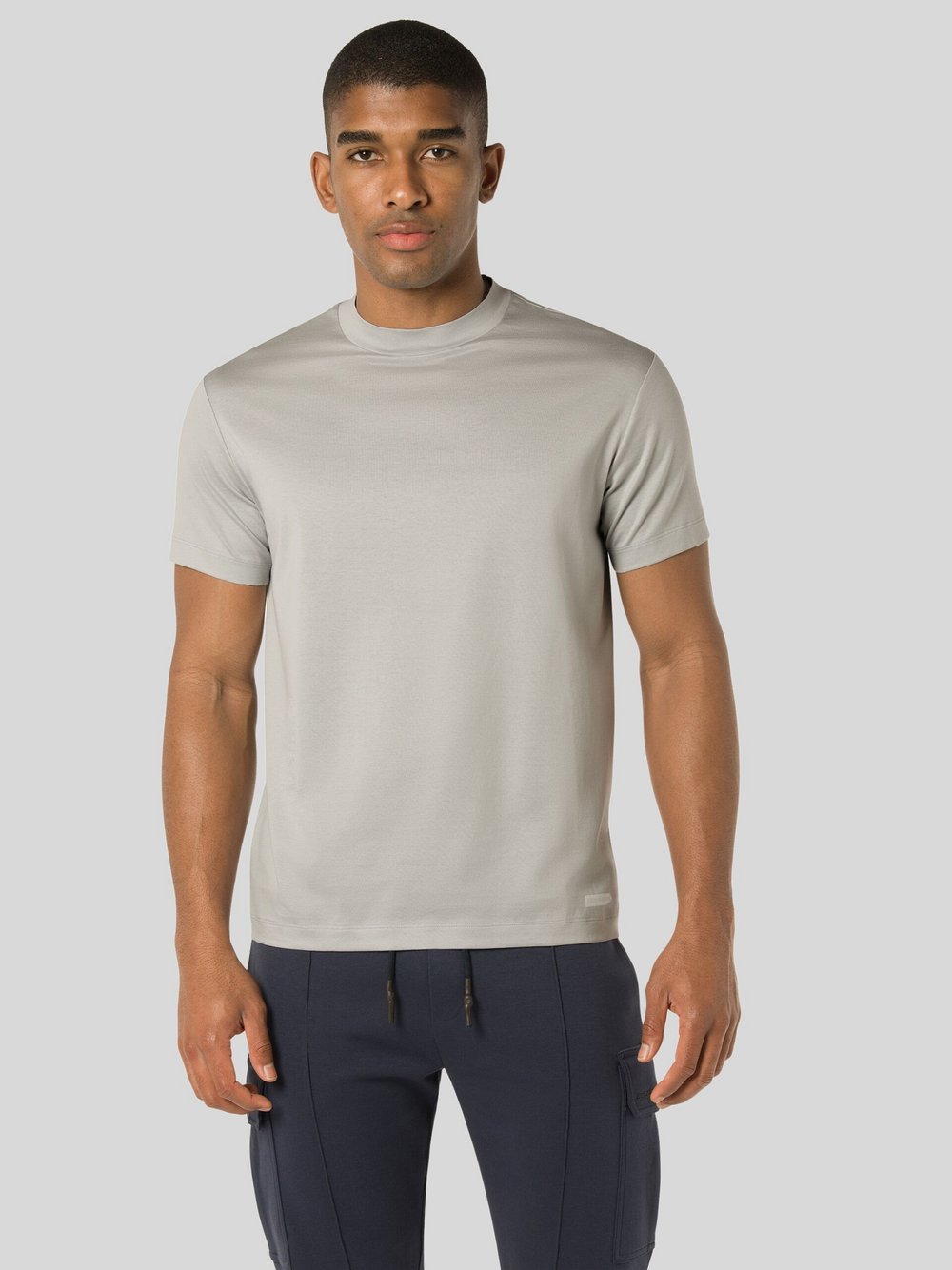 Benvenuto Shirt ADELMO Herren Baumwolle grau, S