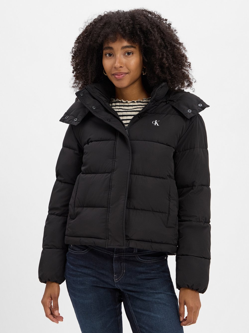Calvin Klein Jeans Jacke Damen schwarz, S