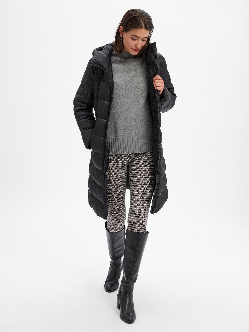 Thumbnail - Marc Cain Steppmantel Damen schwarz, 40