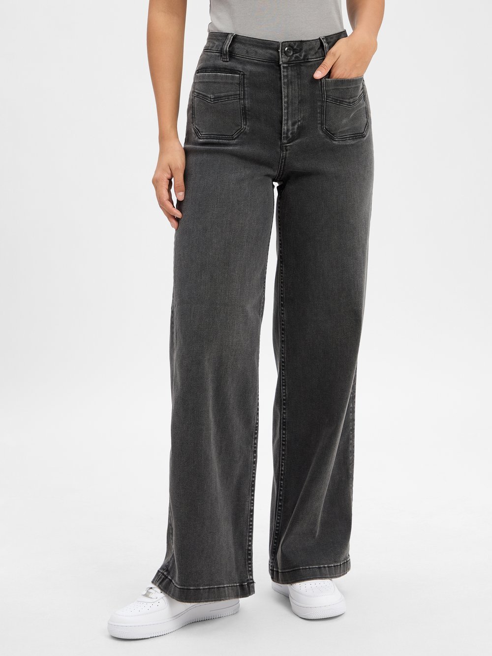 MOS MOSH Jeans Damen Baumwolle grau, 30