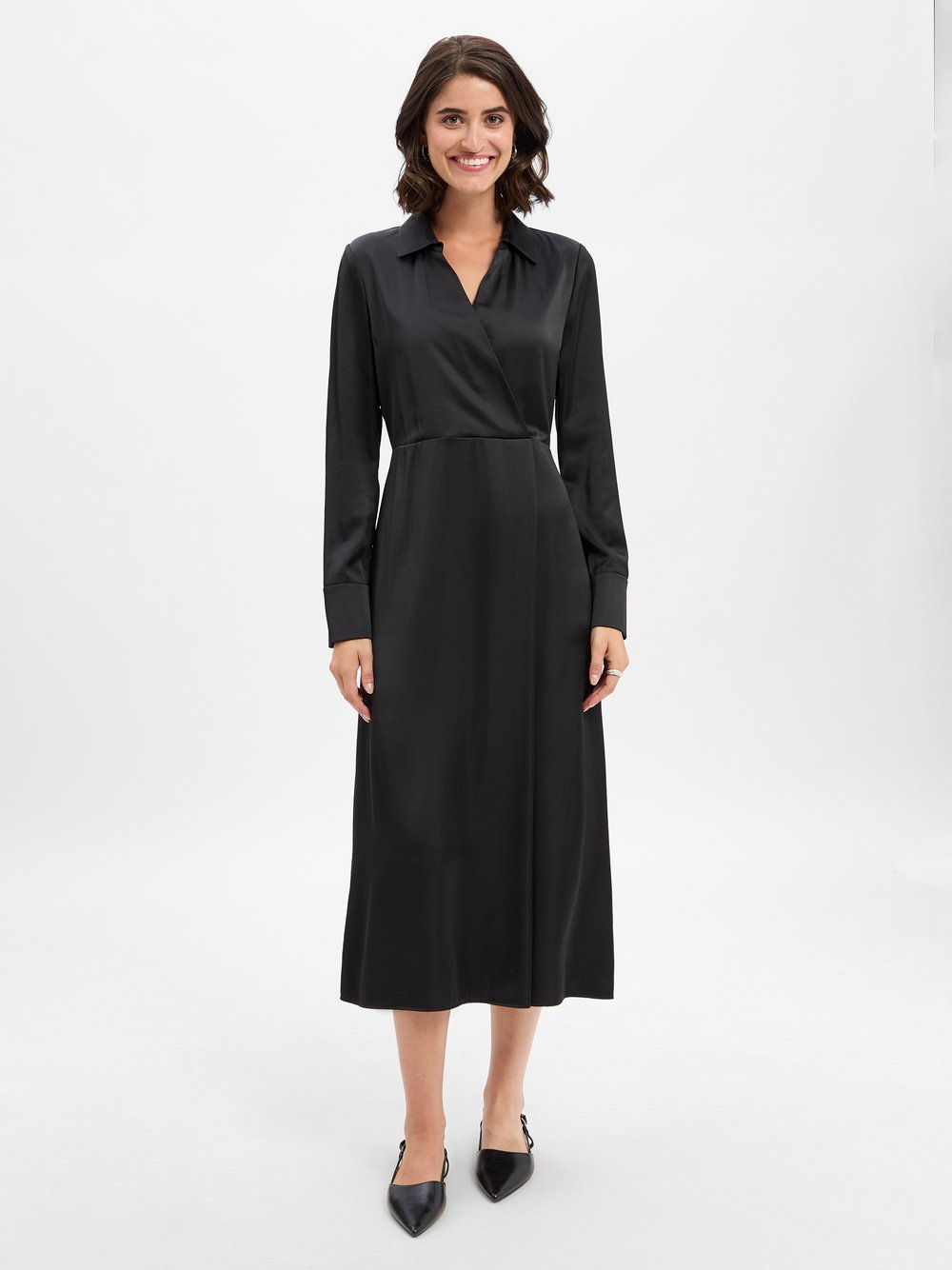 Marc Cain Kleid Damen Viskose schwarz, 44