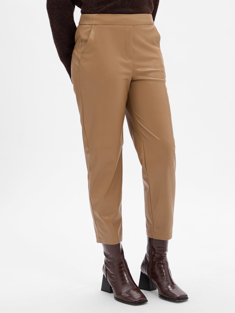 Marc Cain Kunstlederhose Damen braun, 34