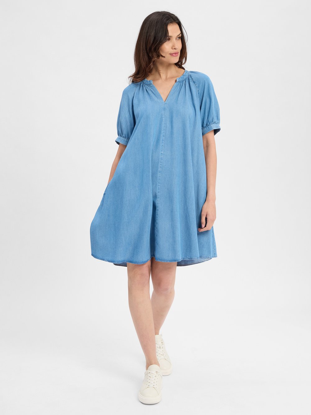 Marie Lund Kleid Damen Lyocell blau, 42
