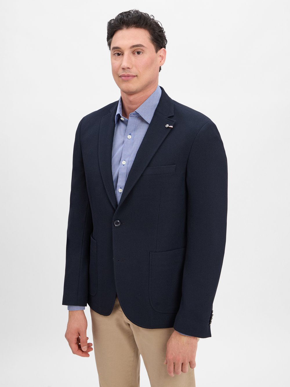 Bugatti Freizeit-Sakko Herren Regular Fit blau, 60