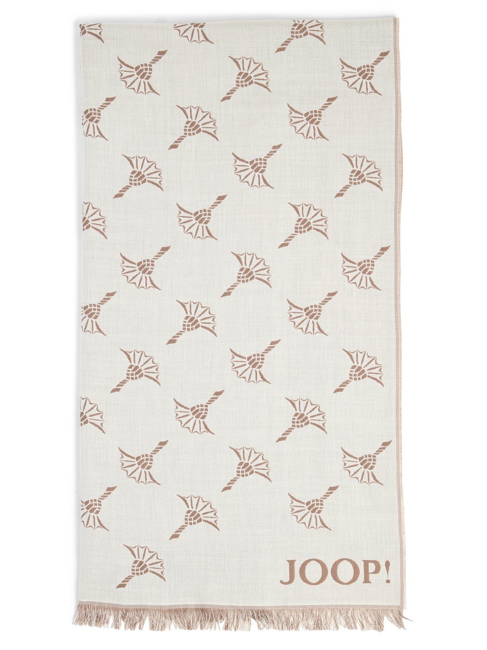 Thumbnail - JOOP! Webschal mit Woll-Anteil Herren Modal braun gemustert, ONE SIZE