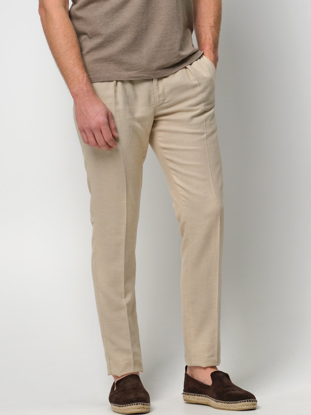 Profuomo Hose Herren Polyamid beige, 54