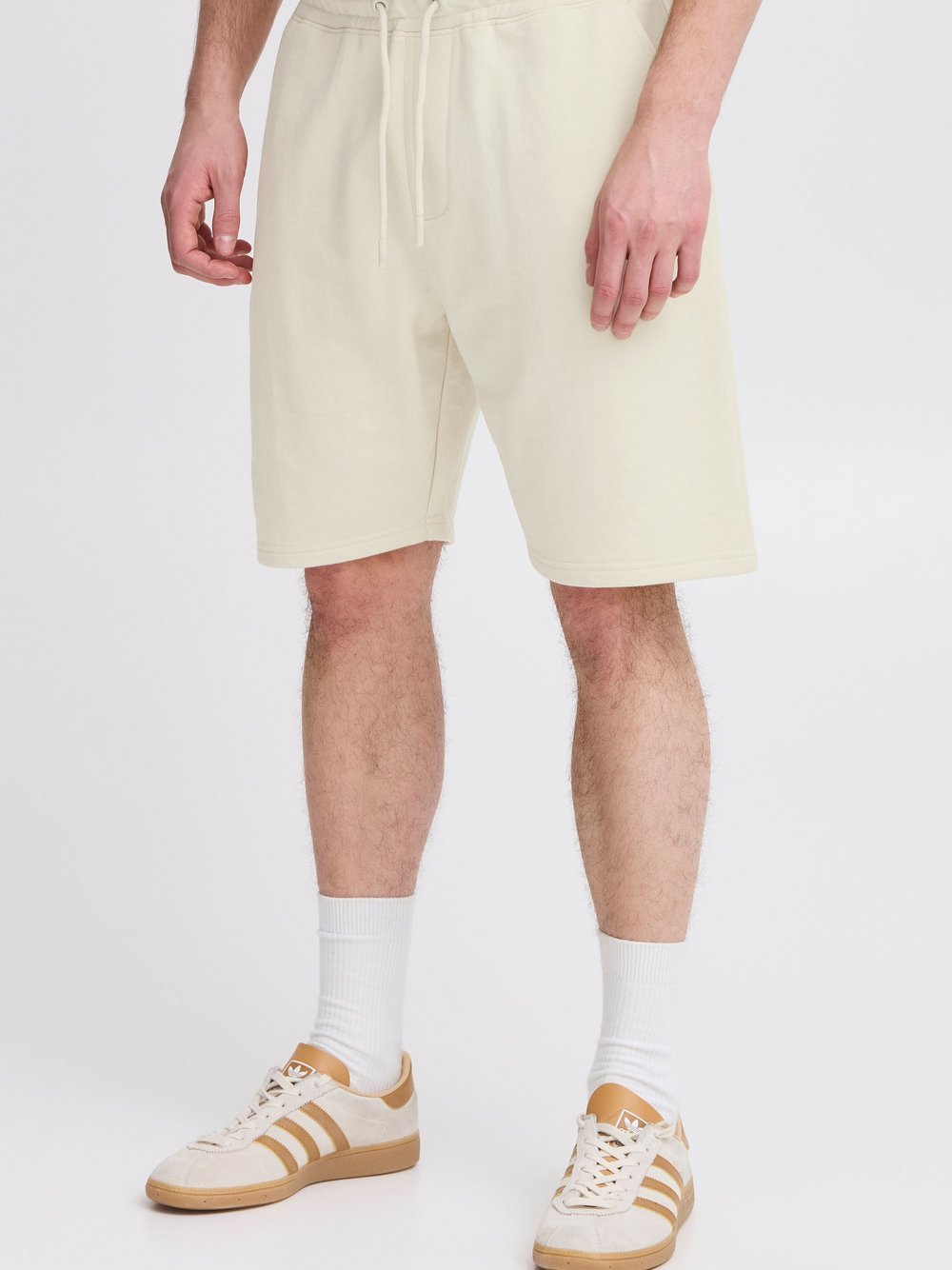 BLEND Sweatshorts Herren Baumwolle beige, S