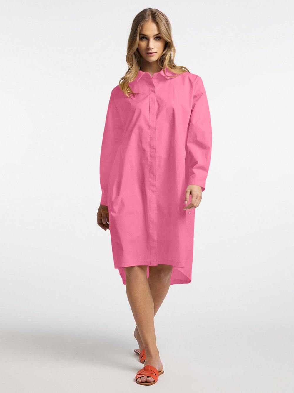 Frieda & Freddies Blusenkleid Damen Baumwolle pink, 44