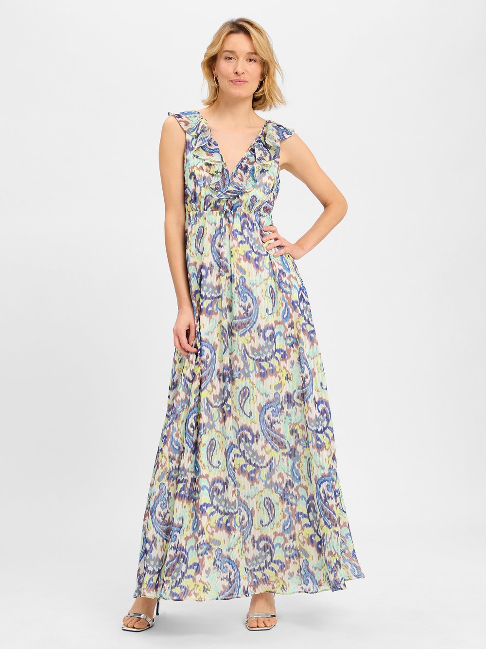 Swing Abendkleid Damen mehrfarbig gemustert, 36