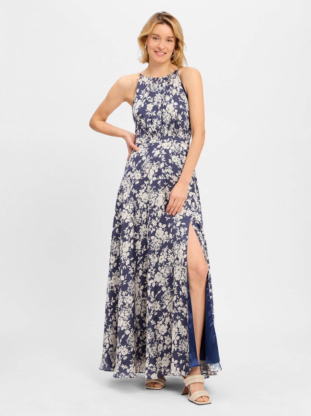 Swing Abendkleid Damen mehrfarbig gemustert, 44