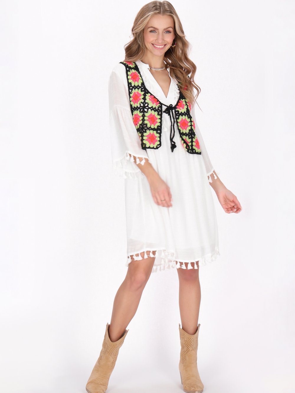 Thumbnail - IZIA Weste Damen mehrfarbig strukturiert, XL/XXL