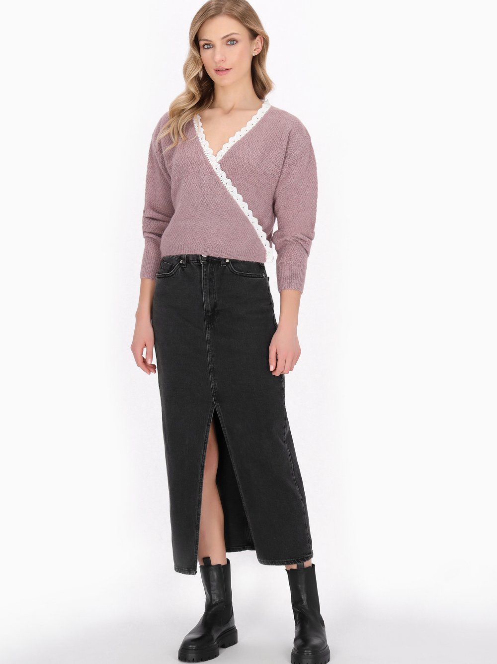 Dreimaster Strickjacke Damen Polyamid rosa, XS/S