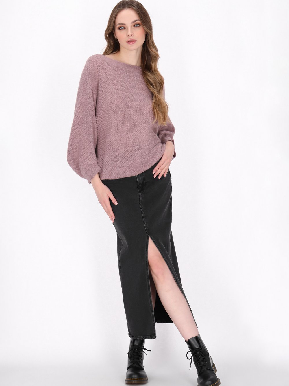 Dreimaster Pullover Damen Polyamid rosa, XL/XXL