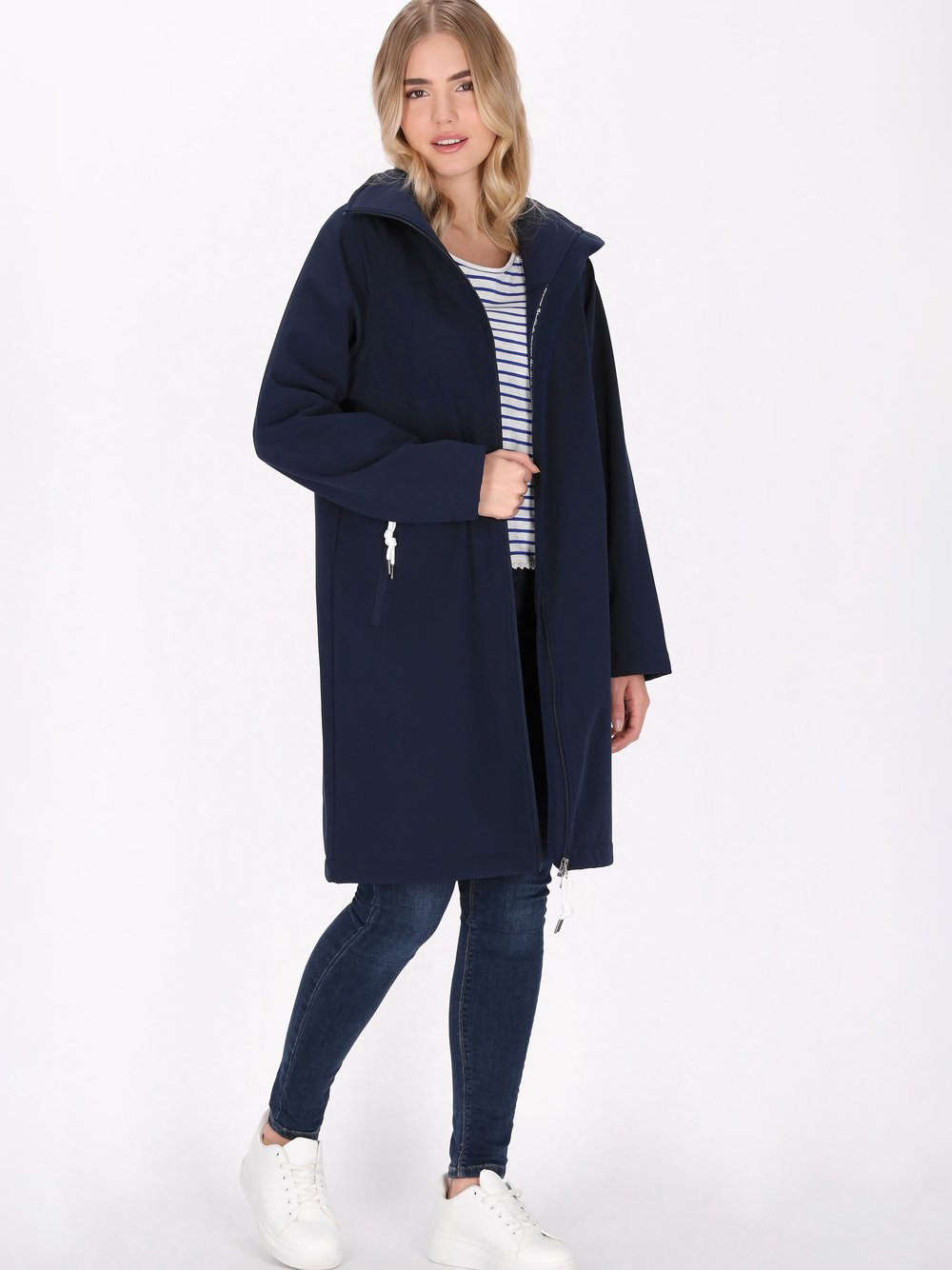 Schmuddelwedda Mantel Damen blau, XXL