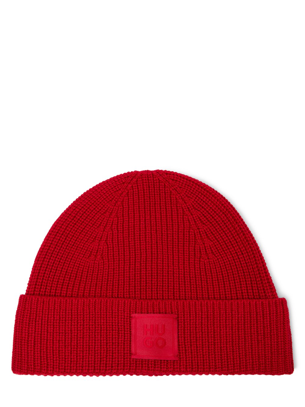 HUGO Strickmütze Damen Schurwolle rot, ONE SIZE