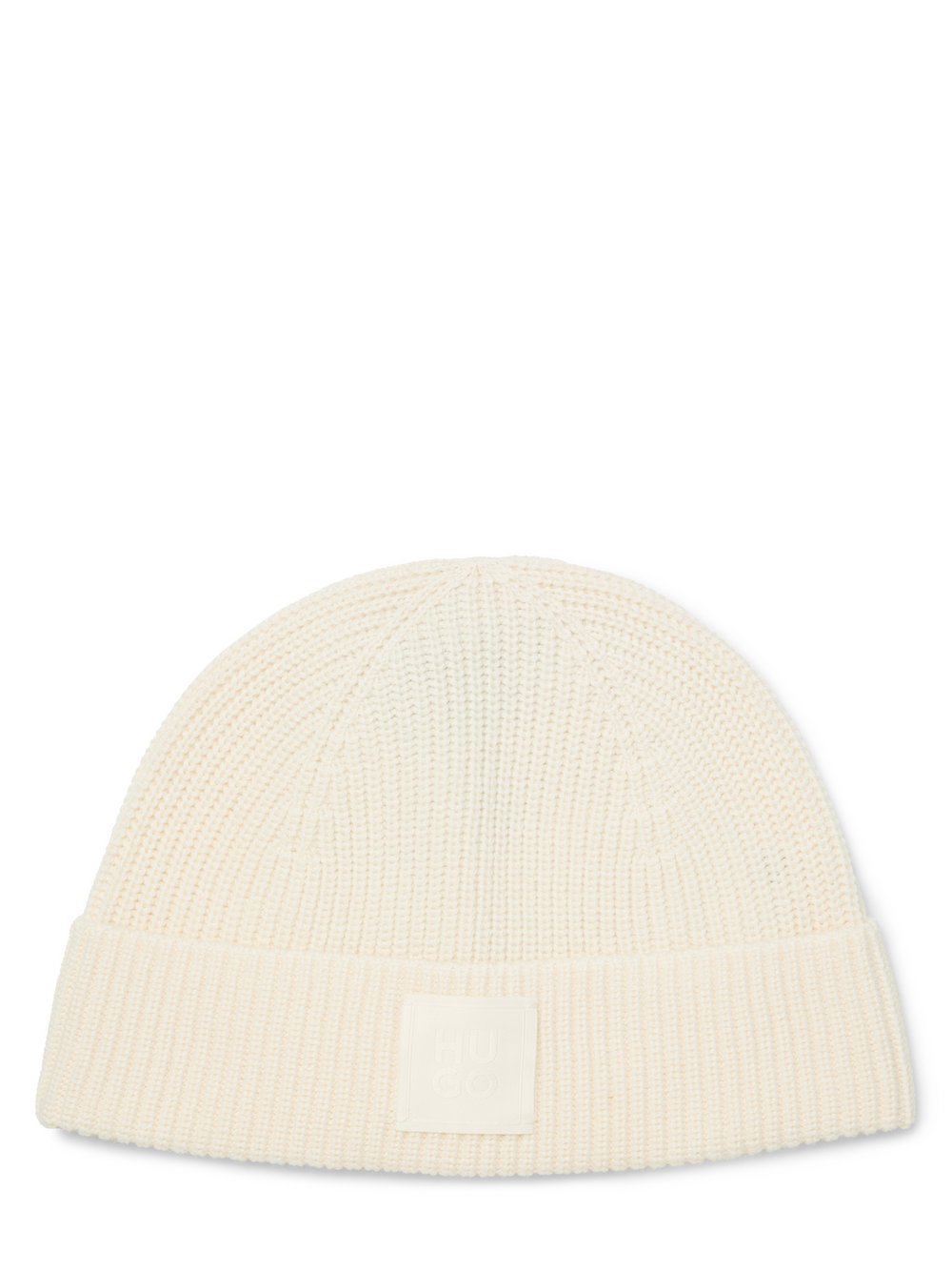 Thumbnail - HUGO Strickmütze Damen Schurwolle weiß, ONE SIZE