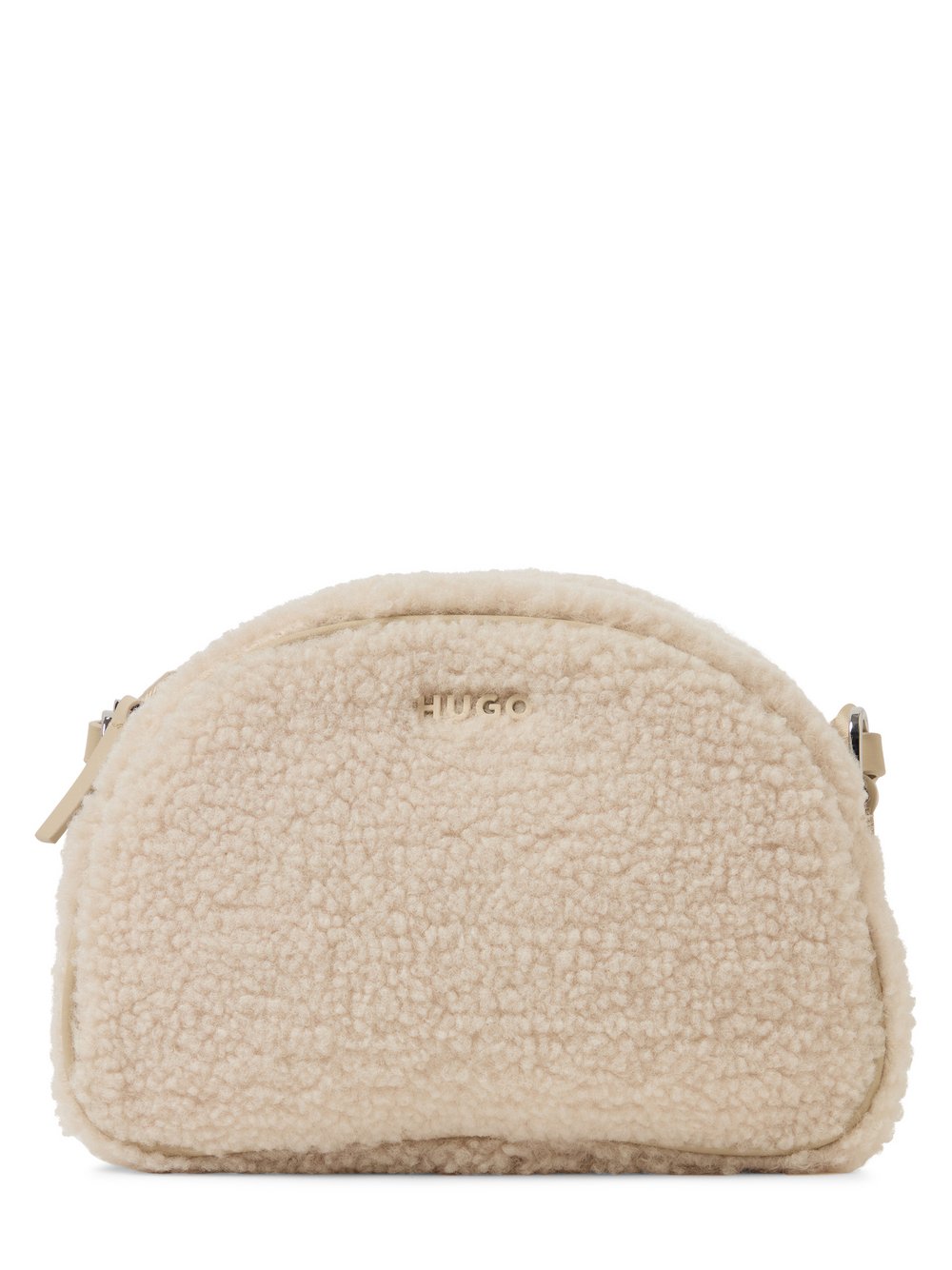 HUGO Umhängetasche aus Teddyfell Damen beige, ONE SIZE
