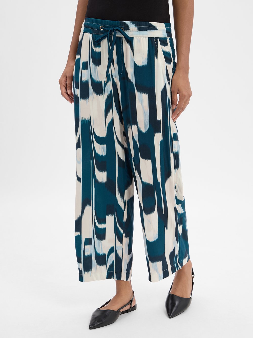 Thumbnail - Street One Hose Damen Viskose mehrfarbig gemustert, 46-26
