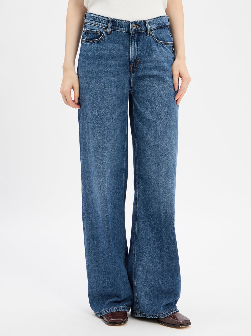 Drykorn Wide Fit Jeans Damen Baumwolle blau, 27-34