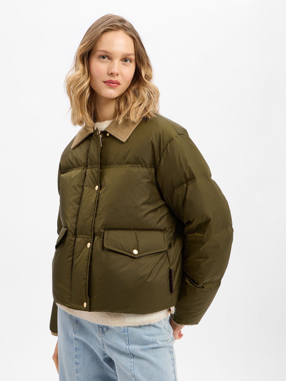 Thumbnail - Marc O'Polo Daunenjacke Damen grün, 40