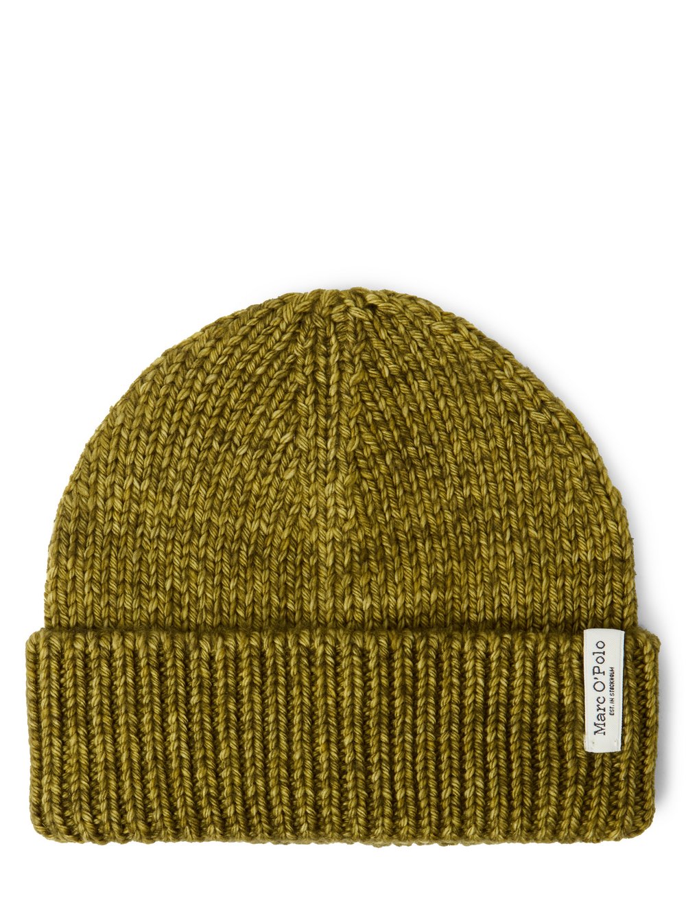 Thumbnail - Marc O'Polo Mütze Damen Schurwolle grün meliert, ONE SIZE