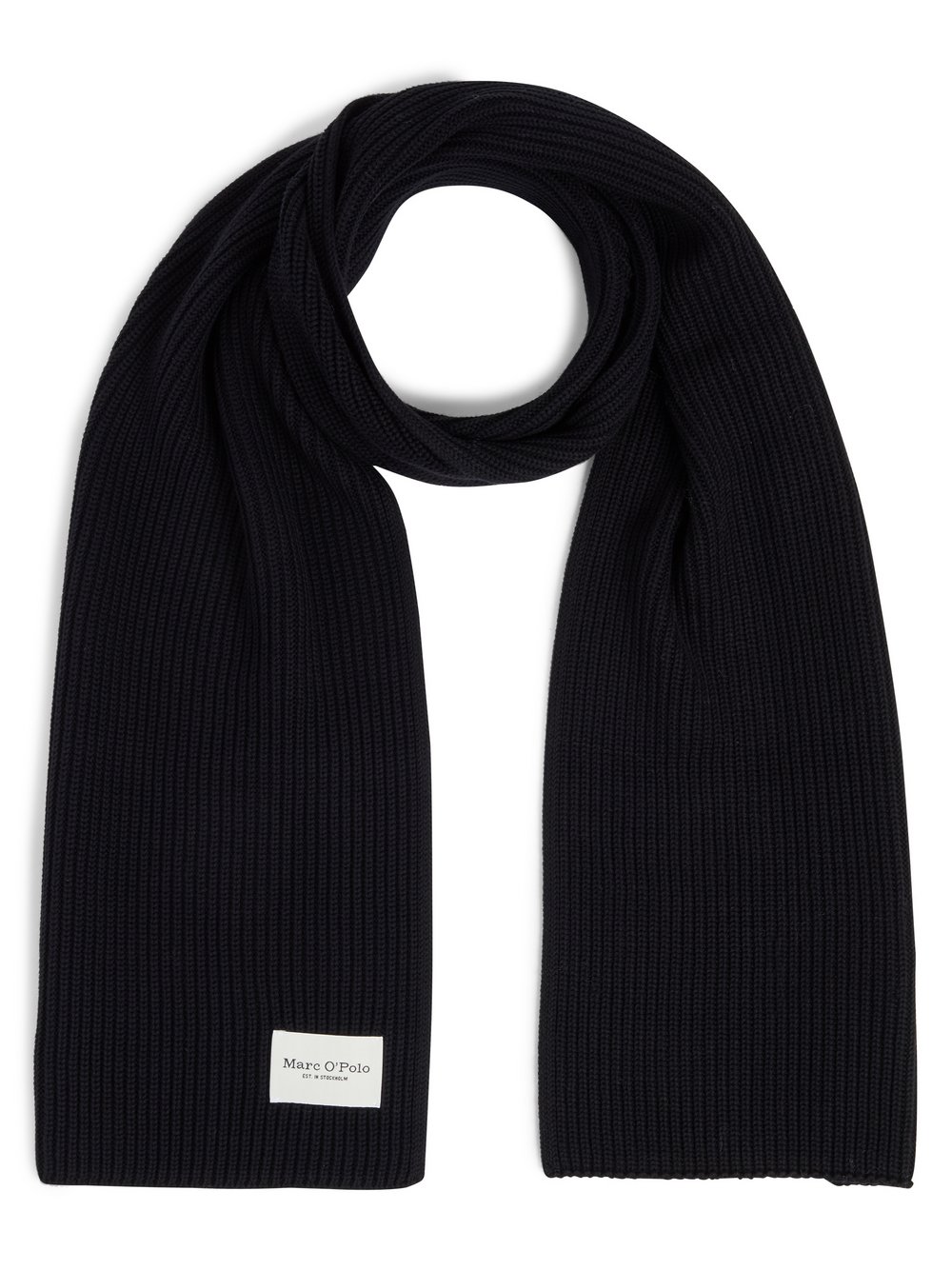 Marc O'Polo Strickschal Damen Baumwolle schwarz, ONE SIZE